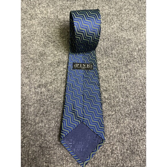 Thomas Pink Silk Green & Blue Tie - Woven in England - Picture 2 of 6
